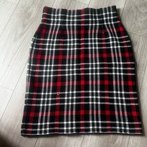 Chaps Plaid Skirt